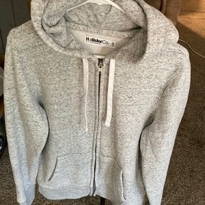 Hollister full zip hoodie size M . Preowned